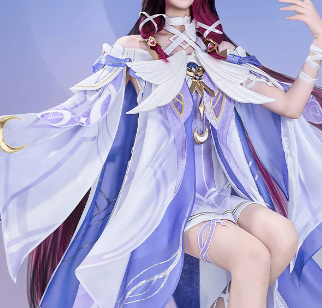 Yüksek Kalite Columbina Cosplay (&Peruk)