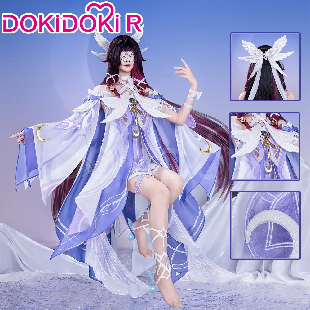 Yüksek Kalite Columbina Cosplay (&Peruk)