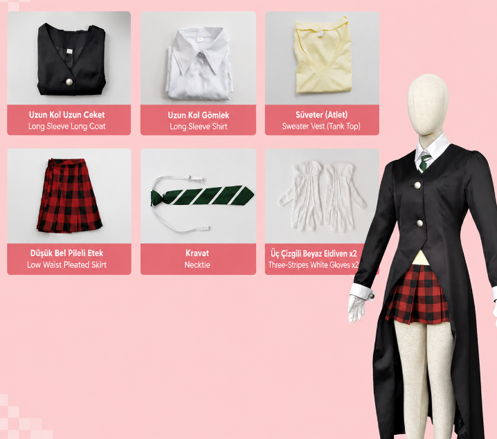 Maka Albarn Cosplay (&Peruk) - Soul Eater