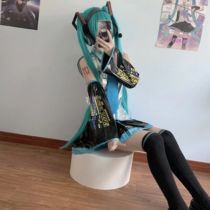 S Beden Hatsune Miku Kostüm+Peruk