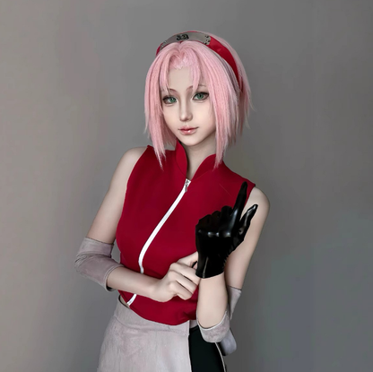 XL Beden - Sakura Haruno Kostüm+Peruk