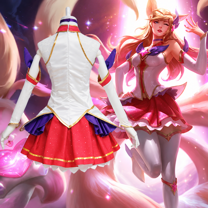 Yıldız Muhafızı Ahri Cosplay (&Peruk)