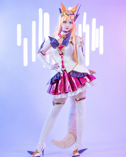 Yıldız Muhafızı Ahri Cosplay (&Peruk)