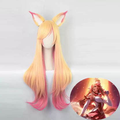 Yıldız Muhafızı Ahri Cosplay (&Peruk)