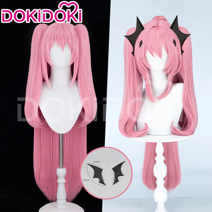 High-quality Krul Tepes cosplay costume with wig from Seraph of the End by Shadora, featuring detailed dark attire and styled hair.